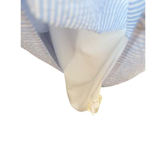 Cupshe Blue & White Stripe Lace Ruffled Mini Dress - Picture 14 of 14